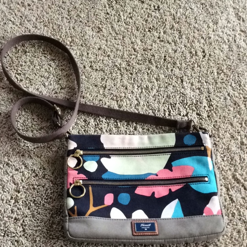 Fossil Canvas Crossbody